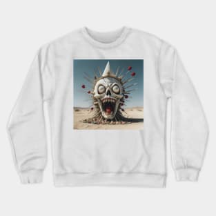 Scary halloween sculpture Crewneck Sweatshirt